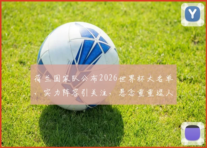 荷兰国家队公布2026世界杯大名单，实力阵容引关注，悬念重重逗人遐想